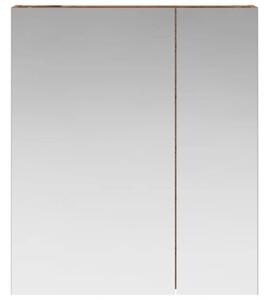 Szafka z lustrem do łazienki stare drewno 60 x 14,5 x 70 cm
