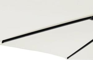 Parasol ogrodowy na stalowym słupku, biały, 225x225x212 cm