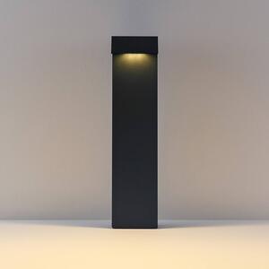 Molto Luce Słupek oświetleniowy LED ATO, wysokość 45 cm, włącznik/wyłącznik, kolor ATO, czarny, aluminium, nowoczesny