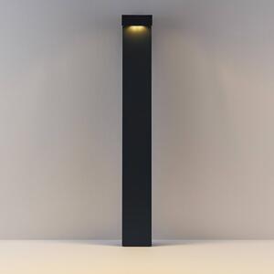 Molto Luce Słupek oświetleniowy LED ATO, wysokość 85 cm, włącznik/wyłącznik, kolor ATO, czarny, aluminium, nowoczesny