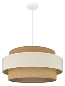 Lampa Wisząca Duolla, Space, beżowy, sypialnia, tkanina | tekstylia, młodzieżowy