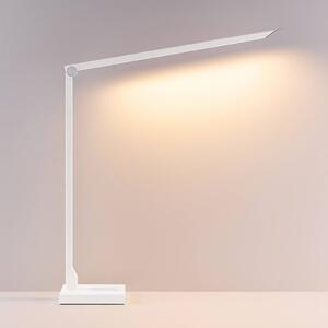 Molto Luce Lampa stołowa FLOYD ACCU, możliwość ściemniania, biały / opal, biuro, aluminium, nowoczesny