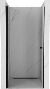 Mexen Pretoria drzwi prysznicowe uchylne 70 cm, transparent, czarne - 852-070-000-70-00