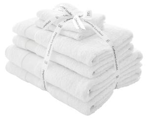 Białe bawełniane ręczniki frotte zestaw 6 szt. Anti-Bacterial – Catherine Lansfield