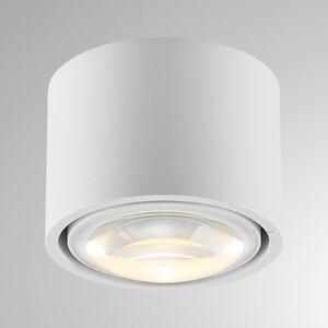 Molto Luce Zewnętrzna lampa sufitowa zewnętrzna LED MAG MINI, biała, Ø 9 cm, CCT, możliwość ściemniania, biały / opal, łazienka, aluminium, nowoczesny