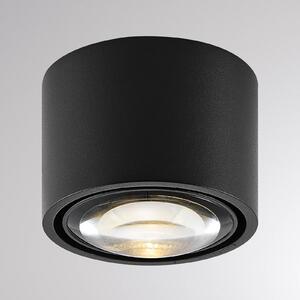 Molto Luce Zewnętrzna lampa sufitowa zewnętrzna LED MAG MINI, czarna, Ø 9 cm, temperaturę możliwość ściemniania, czarny, łazienka, aluminium, nowoczesny