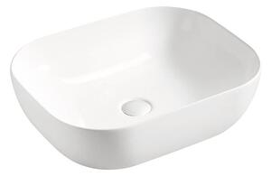 Biała umywalka nablatowa ceramiczna R5-H87
