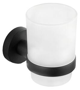 Mexen Remo kubek na szczoteczki, czarny - 7050738-70