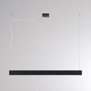 Molto Luce Żyrandol LED PERFORA PROLINE M, czarna, 106 cm, DALI, światło skierowane w możliwość ściemniania, czarny, salon / jadalnia, aluminium, nowoczesny
