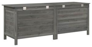 Skrzynia ogrodowa, antracytowa, 150x50x56,5 cm, drewno jodłowe