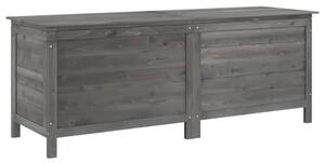 Skrzynia ogrodowa, antracytowa, 150x50x56,5 cm, drewno jodłowe