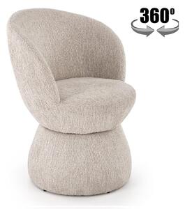 Beżowy designerski fotel do jadalni | Umeblowana.com