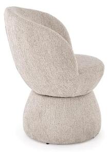 Beżowy designerski fotel do jadalni | Umeblowana.com
