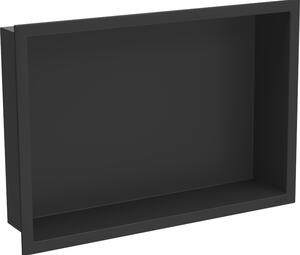 Mexen X-Wall-R półka wnękowa z kołnierzem 45 x 30 cm, czarna - 1970453010