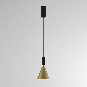 Molto Luce Lampa wisząca LORA I, możliwość ściemniania, mosiężny / złoty, salon / jadalnia, metal, nowoczesny