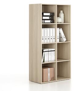 Regał FRAME, dolny, 2 kolumny, 1735 x 872 x 450 mm, dąb naturalny
