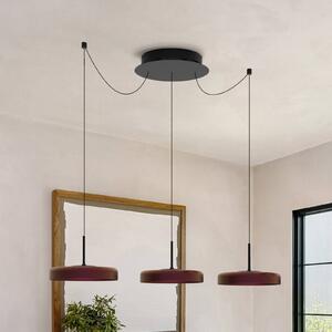 Molto Luce Lampa wisząca LORA III, możliwość ściemniania, czarny, salon / jadalnia, metal, nowoczesny