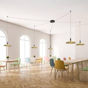 Molto Luce Lampa wisząca LORA II, możliwość ściemniania, mosiężny / złoty, salon / jadalnia, metal, nowoczesny