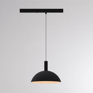 Molto Luce Lampa wisząca na szynie LED LORA II, czarna, Ø 24 cm, 40°, CCT, 3-fazowa II, czarny, salon / jadalnia, metal, nowoczesny