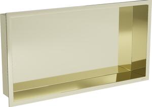 Mexen X-Wall-R półka wnękowa z kołnierzem 60 x 30 cm, złota - 1950603010