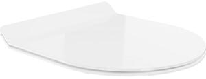 Mexen deska wolnoopadająca slim, duroplast, biała połysk - 39010100