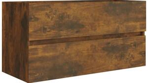 Szafka umywalkowa, przydymiony dąb, 90x38,5x45 cm