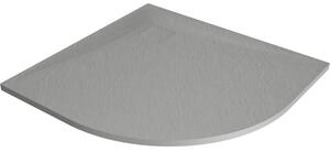 Mexen Bert brodzik półokrągły SMC 80 x 80 cm, szary - 4KR618080
