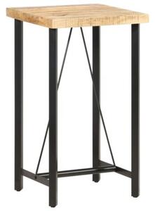 Stolik barowy, 60x60x107 cm, surowe drewno mango