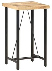 Stolik barowy, 60x60x107 cm, surowe drewno mango