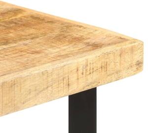 Stolik barowy, 60x60x107 cm, surowe drewno mango