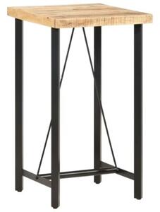 Stolik barowy, 60x60x107 cm, surowe drewno mango