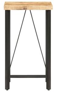 Stolik barowy, 60x60x107 cm, surowe drewno mango