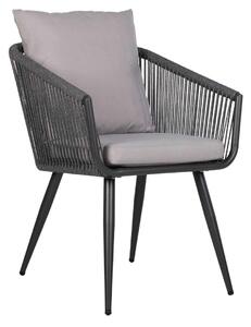 Krzesło fotel ogrodowy na taras,balkon -sznurkowe/aluminium