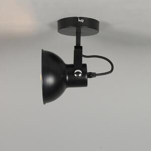 Przemysłowa lampa ścienna i sufitowa czarna uchylna - Guida Oswietlenie wewnetrzne