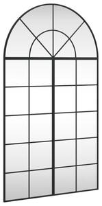 Lustro Åcienne, czarne, 80x140 cm, zakoÅczone Åukiem, Å¼elazo