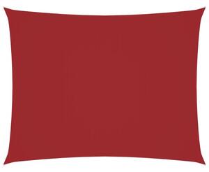 Prostokątny żagiel ogrodowy, tkanina oxford, 4x5 m, czerwony