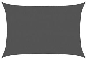 Żagiel przeciwsłoneczny, 160 g/m², czarny, 2,5x3,5 m, hdpe