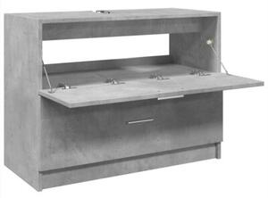 Szafka pod umywalkę, szarość betonu, 78x37x59 cm