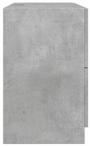 Szafka pod umywalkę, szarość betonu, 78x37x59 cm