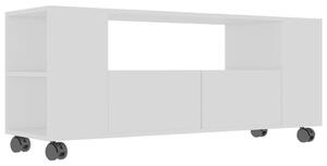 Szafka pod TV, biały, 120x35x48 cm, materiał drewnopochodny