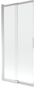 Mexen Fox parawan nawannowy 2-skrzydłowy przesuwny 85 x 150 cm, transparent, chrom - 891-085-002-01-00