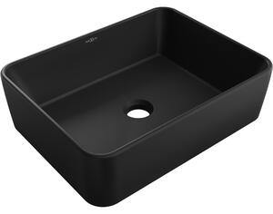 Mexen Catia umywalka nablatowa 48 x 37 cm, czarna mat - 21314885