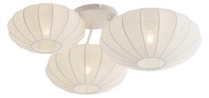 Lampa sufitowa Japandi biała 3-punktowa - Multi Bida