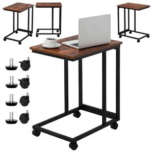 Stolik kawowy na kÃ³Åkach VELACO TIG-5-WD-BL-50 ProstokÄ tny BrÄ zowy (dÄ b) / Czarny