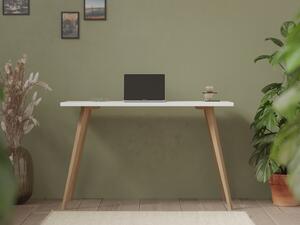 Minimalistyczne biurko, stół biurowy z białym blatem 90 x 50 cm