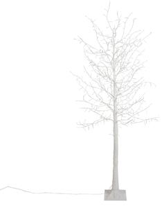 Świąteczna lampa podłogowa białe drzewko 180 cm z diodami LED i timerem IP44 - Ki