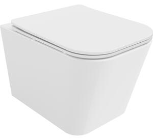 Mexen Teo miska wc Rimless z deską wolnoopadającą slim, duroplast, biała połysk - 30850600
