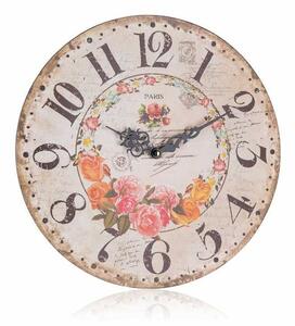Zegar ścienny Rose, śr. 34 cm