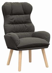 Fotel ciemnoszary 69 x 74 x 93 cm tkanina sherpa