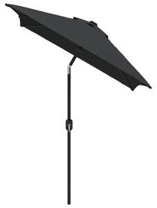 Parasol ogrodowy na metalowym słupku, 300 x 200 cm, antracytowy
